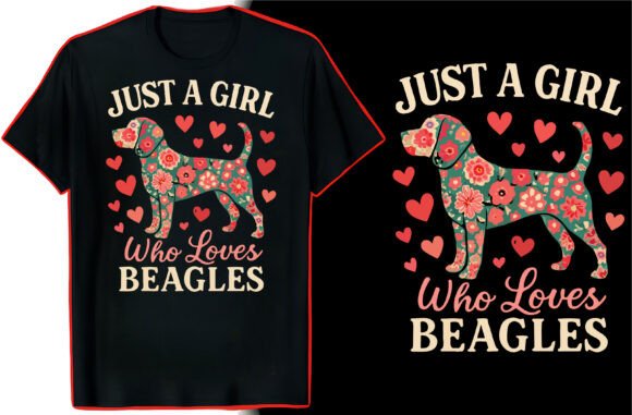 Beagle TShirt Graphic: A Versatile Design Asset
