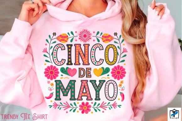 Boho Floral Cinco De Mayo T-Shirt Designs