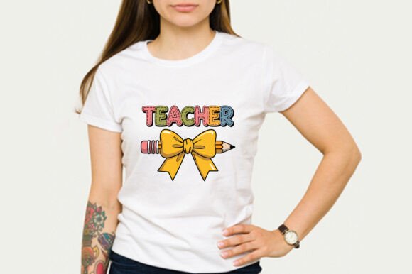 Boho Teacher Coquette Png Design for Graphics and T-Shirts