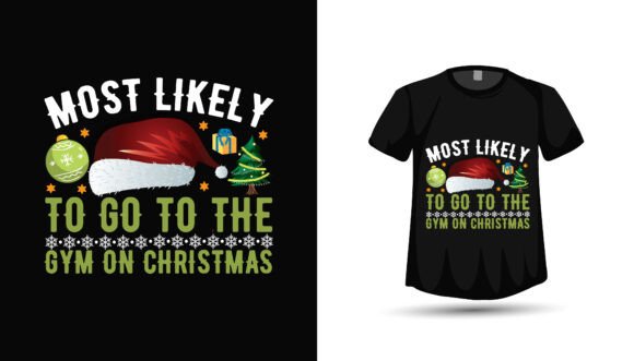 Christmas Gym Lover Graphics & T-Shirt Designs