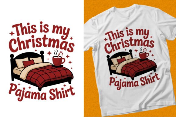 Christmas Pajama Bed SVG: A Versatile T-Shirt Design