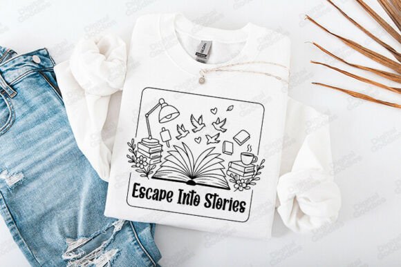 Escape into Stories Reading Art Design: Graphics Review