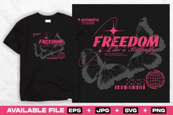 Freedom Butterfly for Bold Streetwear