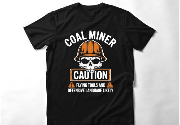Funny Mining T-Shirt Design for Creative Graphics