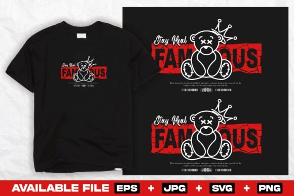 Graffiti Teddy Bear Graphics for Urban T-Shirt Designs