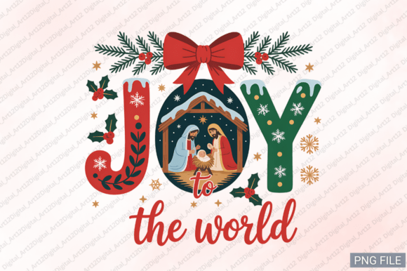 Joy to the World Graphics for T-Shirt Designs