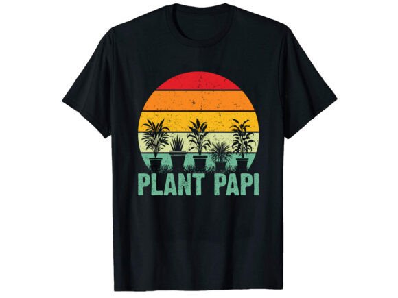 Plant Papa Father T-shirt Design: A Versatile Graphics Asset