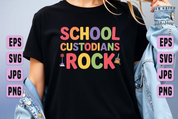 Review: School Custodians Rock SVG Design for T-Shirts