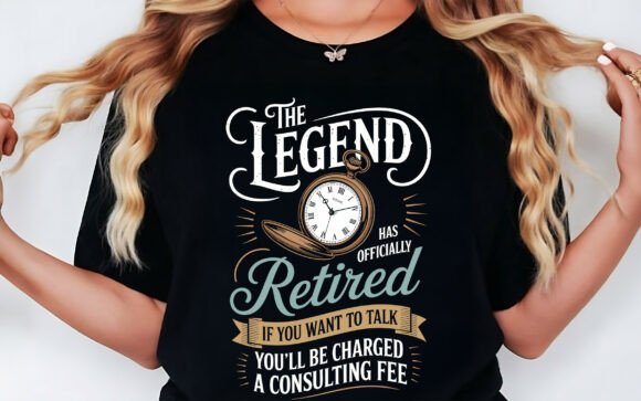 Review: The Legend Retired T-shirt Design SVG for Graphics