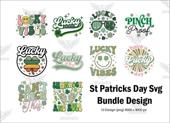 St Patrick s Day Retro Graphics for T-Shirt Designs
