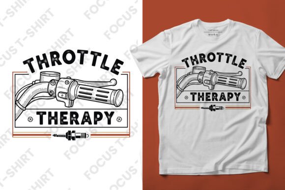 Throttle Therapy Biker Design: A Bold Graphics Choice for T-Shirt Designs