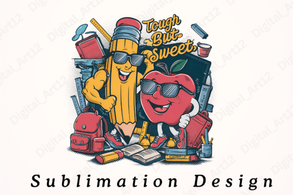 Tough but Sweet Sublimation Design for T-Shirt Graphics